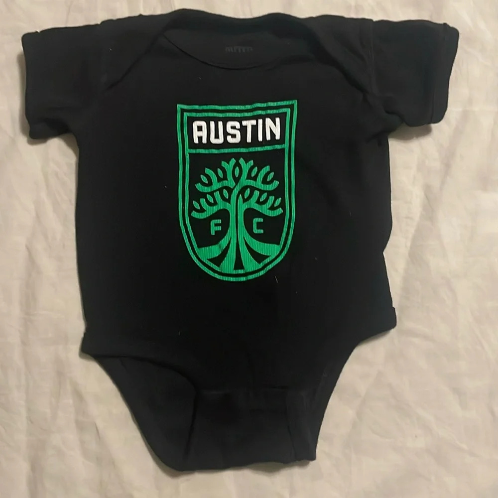 Austin FC Baby Romper Onesie, Size 0-3M